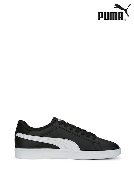 Puma Black/ chrome Smash 3.0 L Trainers (E28789) | £48