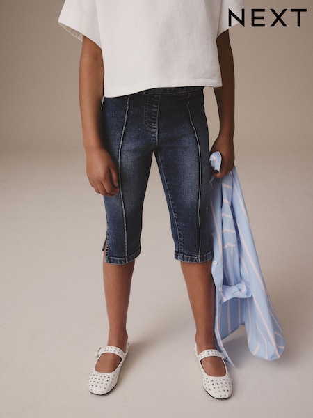 Mid Blue Denim Capri Jeans (3-16yrs) (E29118) | £11 - £16