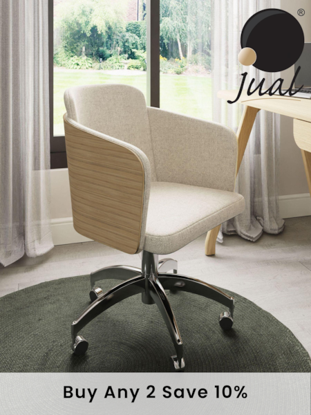 Jual Oak San Francisco Fabric Office Chair (E29271) | £320