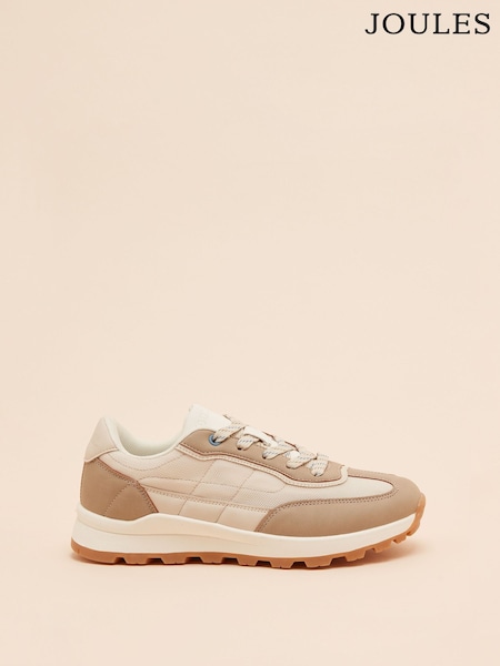 Joules Parkfield Beige & Cream Trainers (E29287) | £50