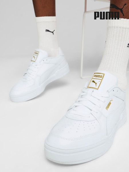 Puma White CA Pro Classic Trainers (E29405) | £70