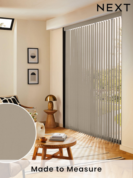 Natural Leo Made to Measure Vertical Blinds (E29442) | £35
