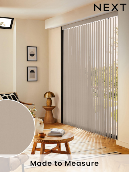 Natural Leo Made to Measure Vertical Blinds (E29446) | £35