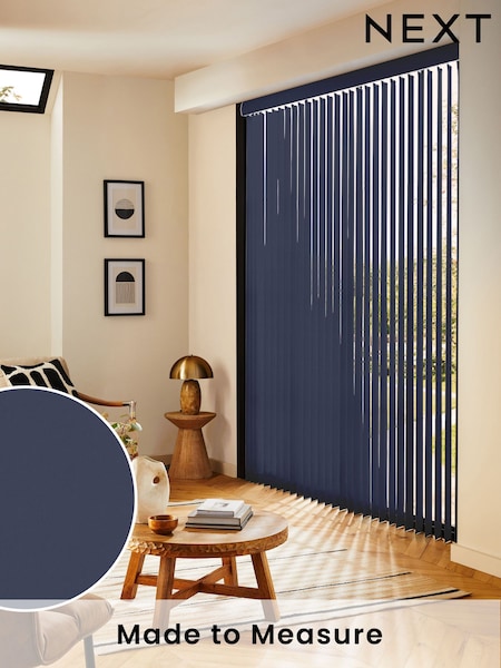 Blue Leo Made to Measure Vertical Blinds (E29452) | £35
