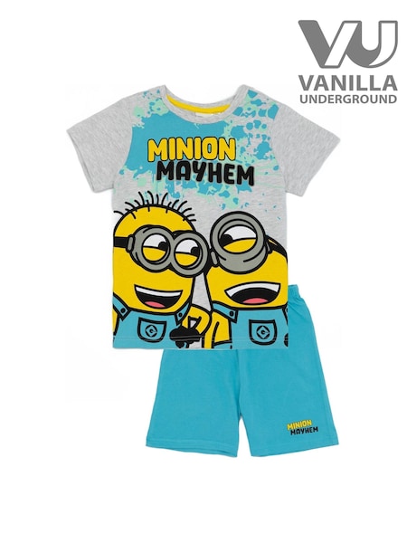 Vanilla Underground Blue Minions Boys Licensing Short Pyjamas (E30104) | £16
