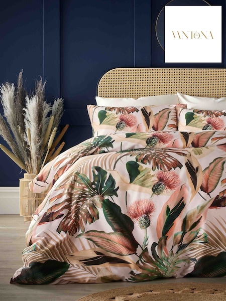Vantona Multi 100% Cotton Sienna Tropical Duvet Cover Set (E30120) | £40 - £70