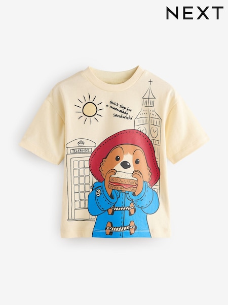 Buttermilk Paddington Bear Short Sleeve T-Shirt (3mths-8yrs) (E30197) | £10 - £12