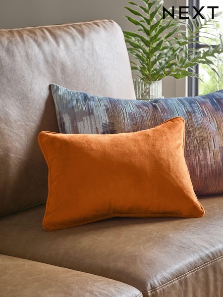 Light Orange 30 x 40cm Matte Velvet Cushion (E30262) | £6