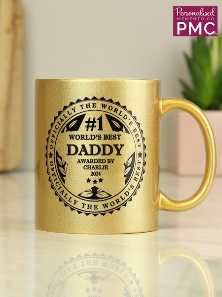 Personalised Worlds Best Gold Mug by PMC (E30582) | £15