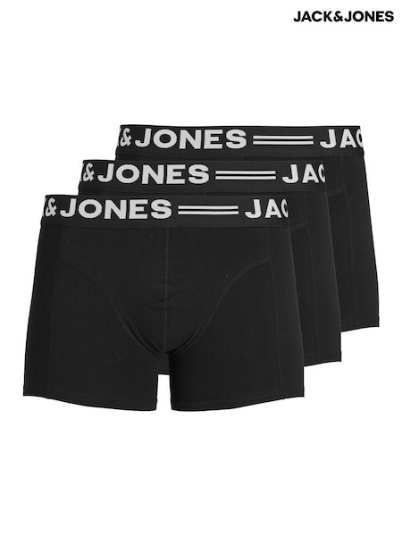 JACK & JONES Black Boxers 3 Pack (E30618) | £25