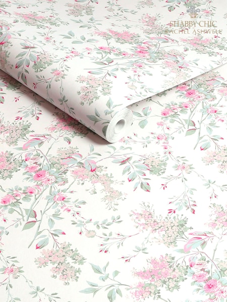 Shabby Chic by Rachel Ashwell® Fresh White Chelsea 10M Wallpaper (E30666) | £60