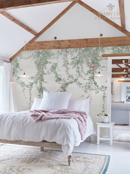 Shabby Chic Off White Hanging Garden Fixed Size 4M Mural (E30682) | £370