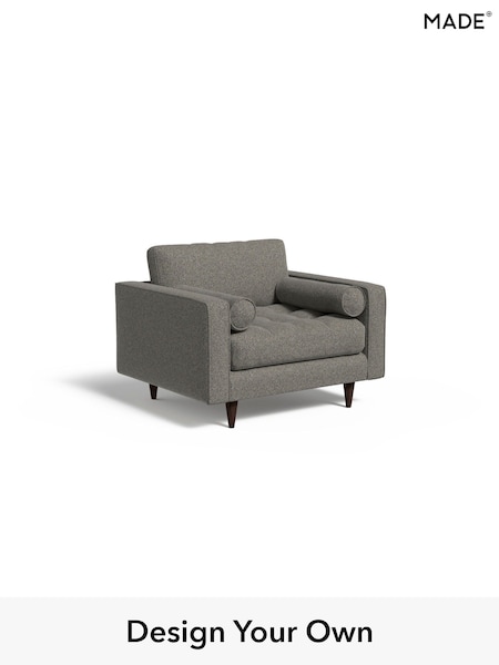 Basket Weave/Dark Linen Natural Scott By Made (E31148) | £799