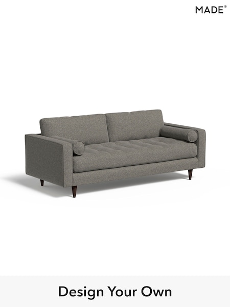 Basket Weave/Dark Linen Natural Scott By Made (E31148) | £1,099