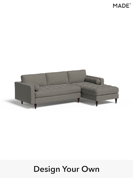 Basket Weave/Dark Linen Natural Scott By Made (E31148) | £1,775