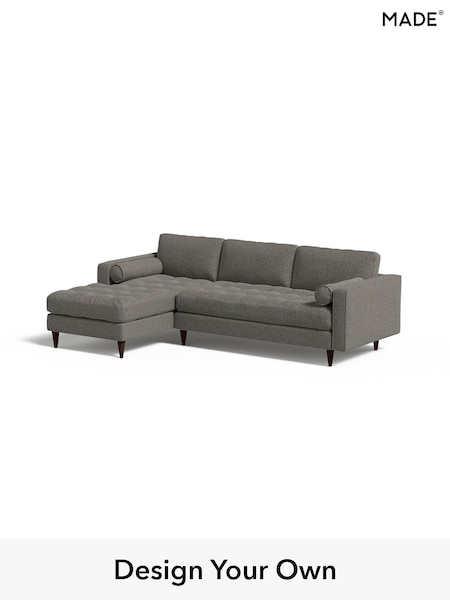 Basket Weave/Dark Linen Natural Scott By Made (E31148) | £1,775