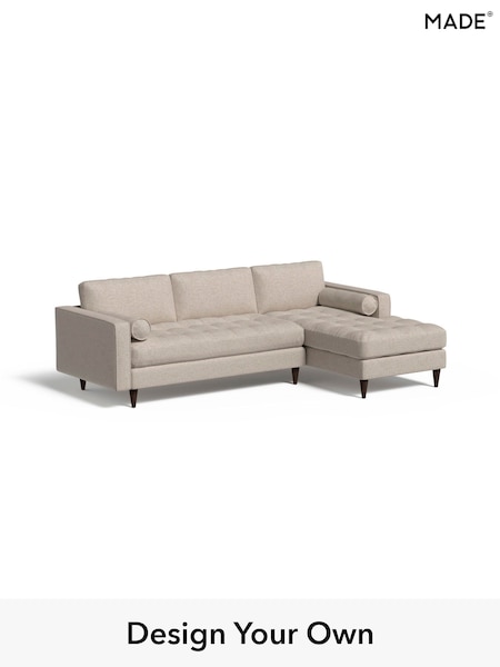 Textured Weave Easy Clean/Natural Scott By Made (E31153) | £1,775