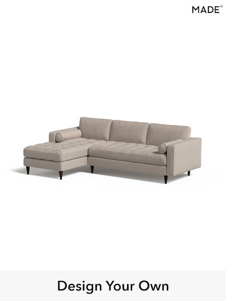Textured Weave Easy Clean/Natural Scott By Made (E31153) | £1,775