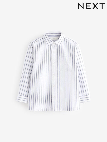 Stripe Relaxed Fit Long Sleeve Oxford Shirt (3-16yrs) (E31739) | £12 - £17