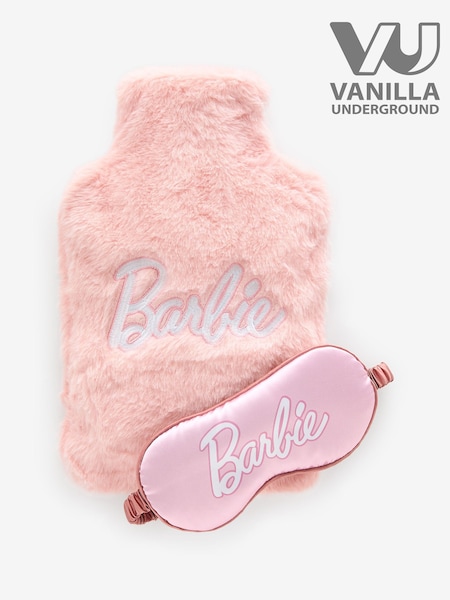 Vanilla Underground Pink Ladies Barbie Fluffy Hot Water Bottle And Eye Mask Set (E31956) | £20