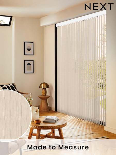 Cream Rak Made to Measure Vertical Blinds (E32019) | £21