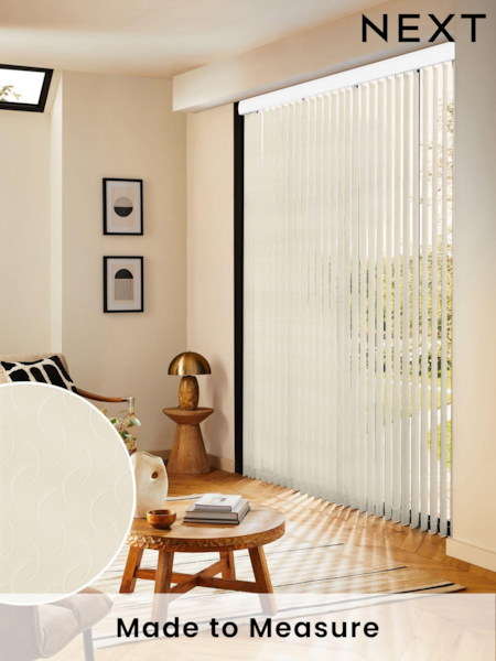 Cream Aver Made to Measure Vertical Blinds (E32020) | £21