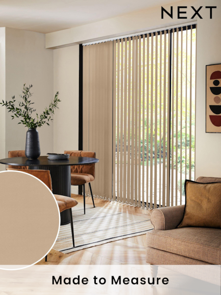 Cream Fiskar Made to Measure Vertical Blinds (E32021) | £21