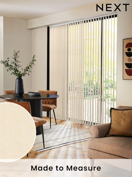 Cream Vodnar Made to Measure Vertical Blinds (E32024) | £21