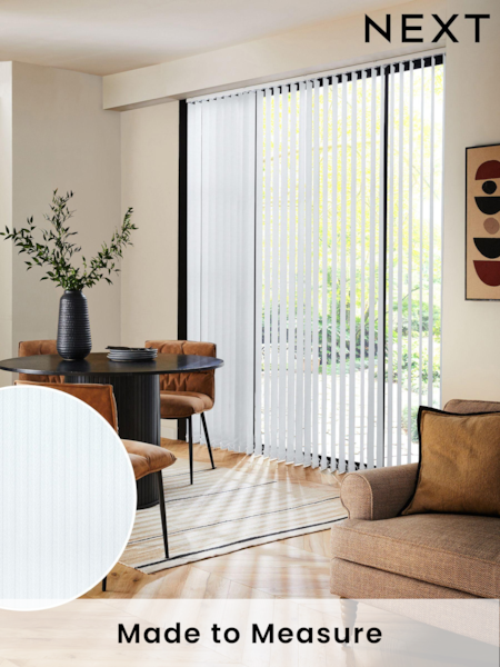 White Isin Made to Measure Vertical Blinds (E32025) | £21