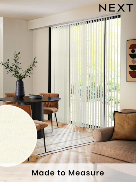 Cream Amori Made to Measure Vertical Blinds (E32027) | £21