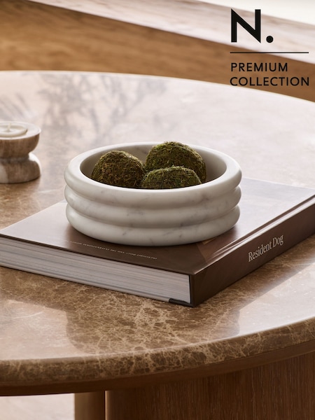 White N. Premium Marble Trinket Dish (E32965) | £40