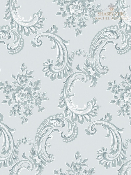 Shabby Chic by Rachel Ashwell® Blue Boudoir Beauty A4 Wallpaper Sample (E33042) | £1