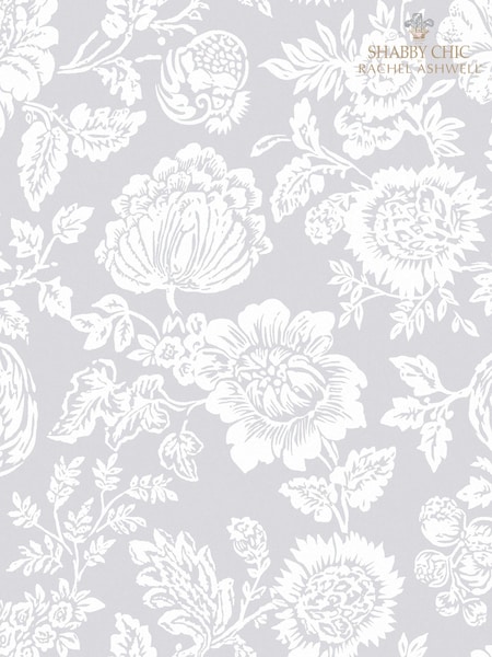 Shabby Chic by Rachel Ashwell® Grey Stipple A4 Wallpaper Sample (E33047) | £1