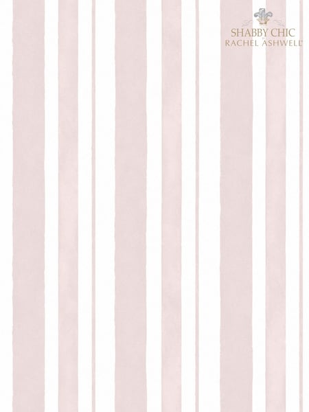Shabby Chic by Rachel Ashwell® Pink Watercolour Stripe A4 Wallpaper Sample (E33048) | £1