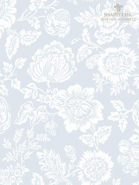 Shabby Chic by Rachel Ashwell® Blue Stipple A4 Wallpaper Sample (E33058) | £1