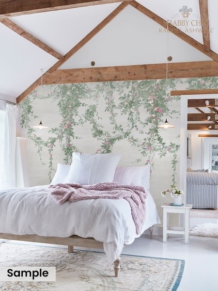 Shabby Chic by Rachel Ashwell® Off White Hanging Garden Fixed Size A4 Mural Sample (E33061) | £1