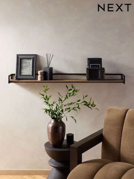 Dark Bronx Extra Wide Wall Shelf (E33386) | £36
