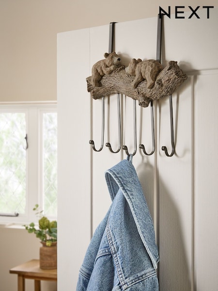 Natural Over Door Barnaby Log Hooks (E33419) | £30