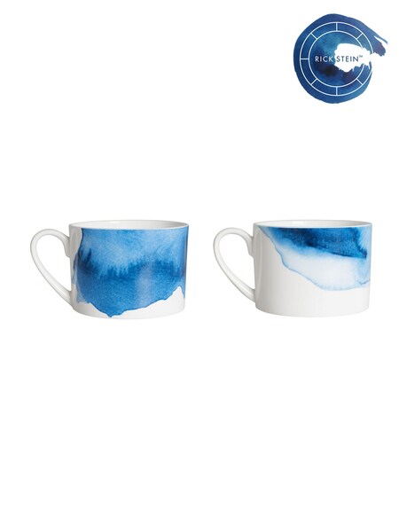 Rick Stein Set of 2 Blue Coves of Cornwall Cups (E33506) | £23