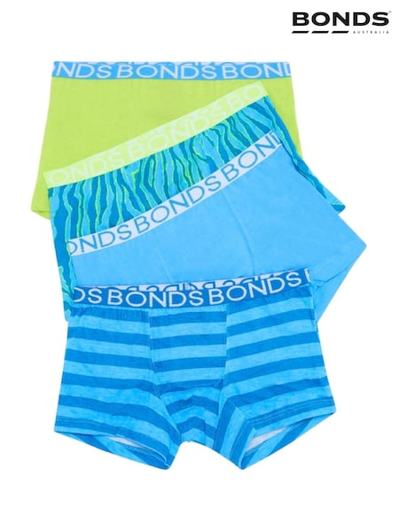 Bonds Blue Stripe Boxers 4 Pack (E33682) | £16