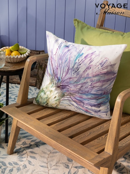 Voyage Maison Multicolour Expressive Thistle Floral Outdoor Cushion (E33770) | £17