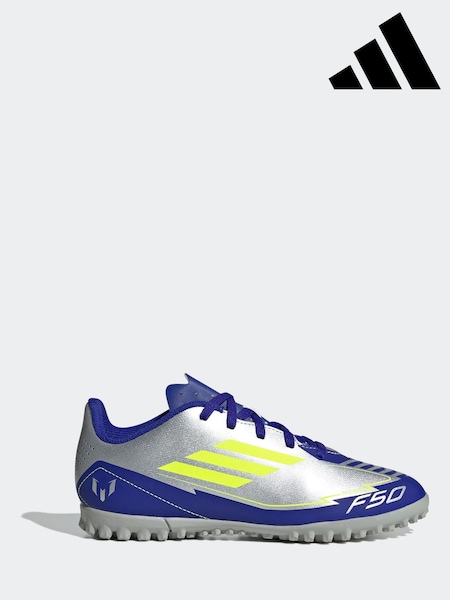 adidas Grey F50 Club Tf J Messi Football Boots (E33912) | £38