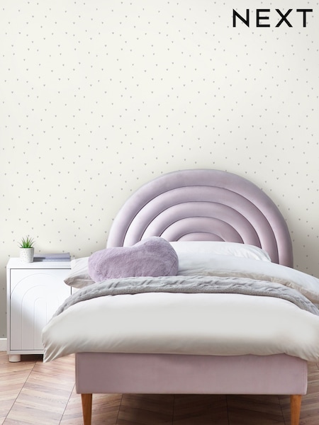 Purple Ditsy Heart 10M Wallpaper (E34294) | £36