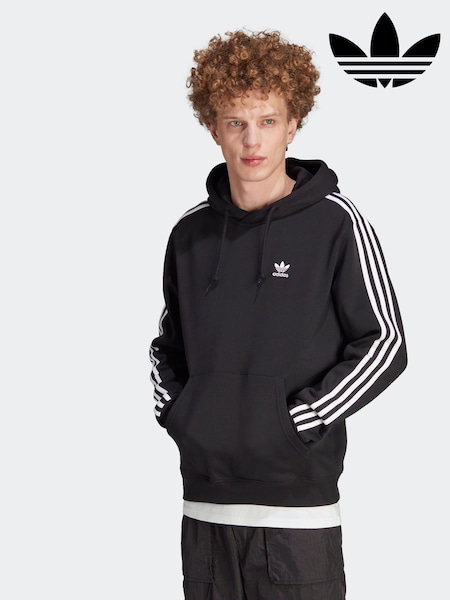 adidas Originals Black 3-Stripes Hoodie (E34522) | £60