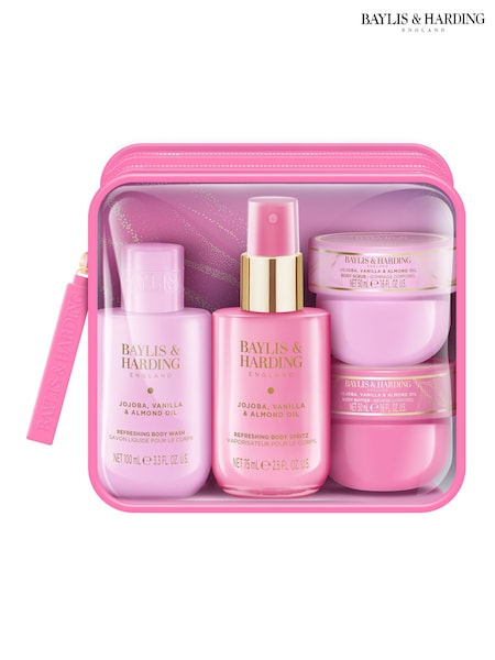 Baylis & Harding Jojoba, Vanilla & Almond Oil Luxury Travel Wash Bag Gift Set