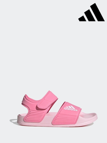 adidas light pink Adilette Kids Sandals (E34647) | £20