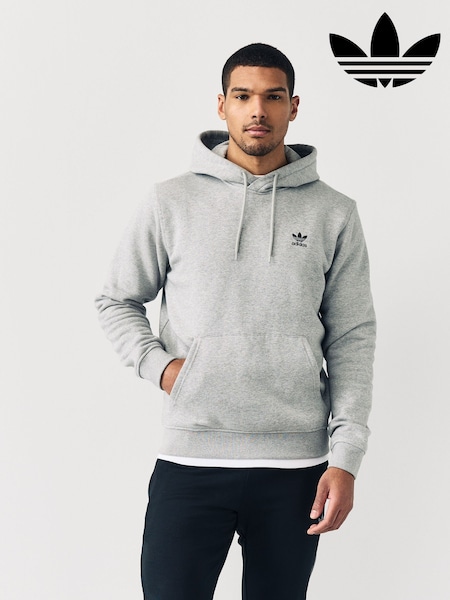 adidas Originals Grey Trefoil Essentials Hoodie (E34911) | £50