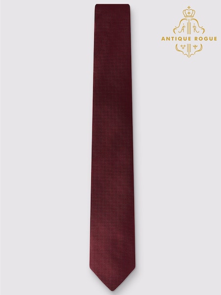 Red - Regular Antique Rogue Texture Tie