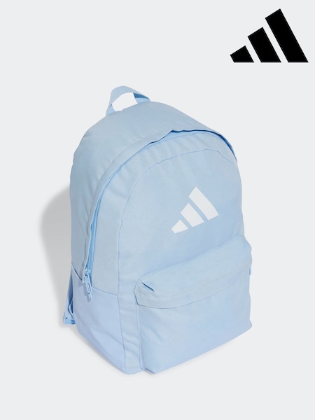 adidas Blue Classic 3 Bar Logo Backpack (E35123) | £23