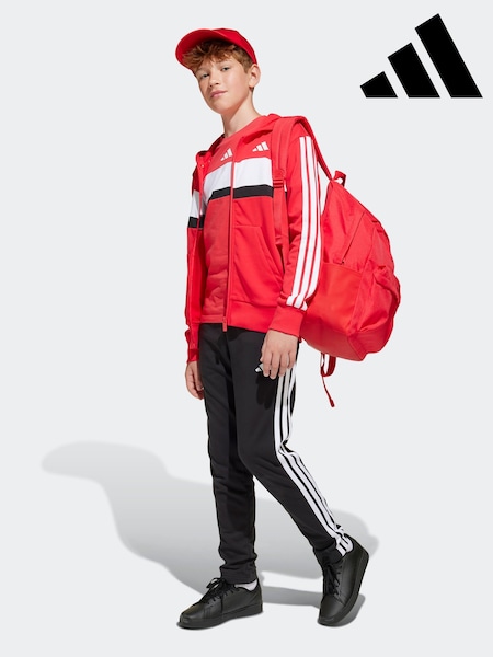 adidas Dark Red Classic 3 Bar Logo Backpack (E35147) | £23